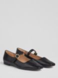 L.K.Bennett Willow Nappa Leather Flats, Black