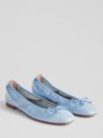 L.K.Bennett Trilly Crinkled Patent Flats, Storm