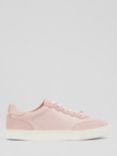 L.K.Bennett Leather Runner Flat Trainers, Pink, Pink