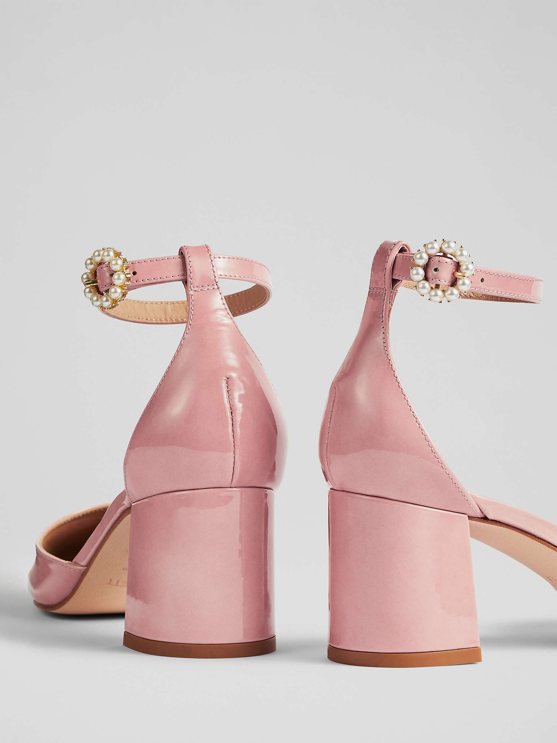 Buy L.K.Bennett Darling Patent Leather D'orsay Court Shoes, Blush Online at johnlewis.com