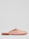 L.K.Bennett Evelyn Backless Leather Loafers, Pink, Pink