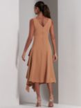 Jolie Moi Haylen Frill Detail Midi Dress, Tan