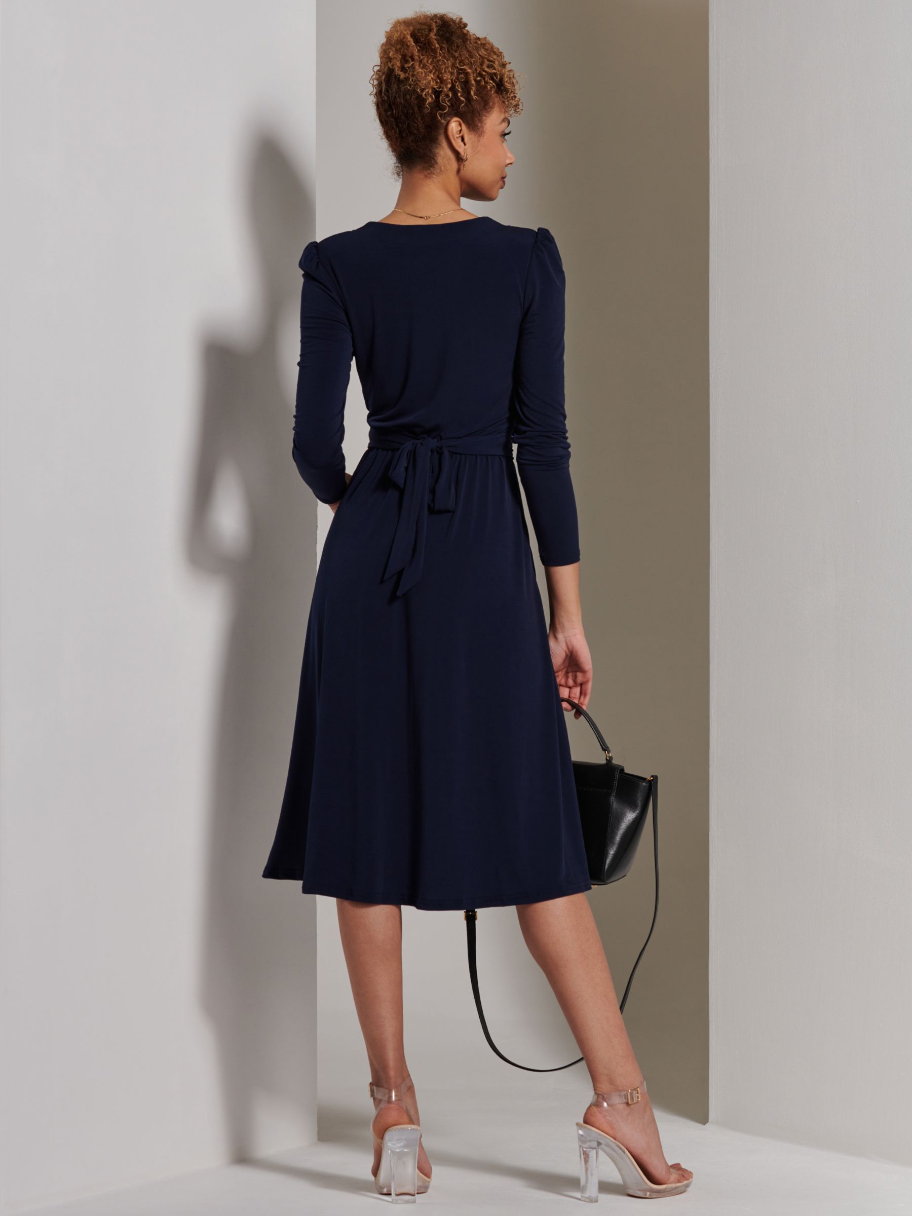 Buy Jolie Moi Jersey Midi Dress, Navy Online at johnlewis.com