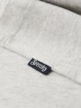 Superdry Organic Cotton Essential Logo Raglan T-Shirt, Sky Blue/Grey Marl