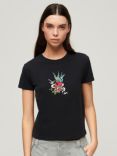 Superdry Tattoo Embroidered Fitted T-Shirt