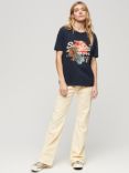 Superdry Tokyo Relaxed T-Shirt, Eclipse Navy