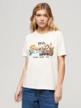 Superdry Tokyo Relaxed T-Shirt, Cream