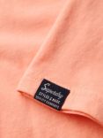 Superdry Embossed Relaxed T-Shirt, Papaya Punch Pink