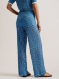 Ted Baker Yoana Space Dye Knitted Trouser, Blue/Multi