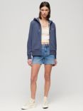 Superdry Essential Zip Logo Hoodie, Mariner Navy