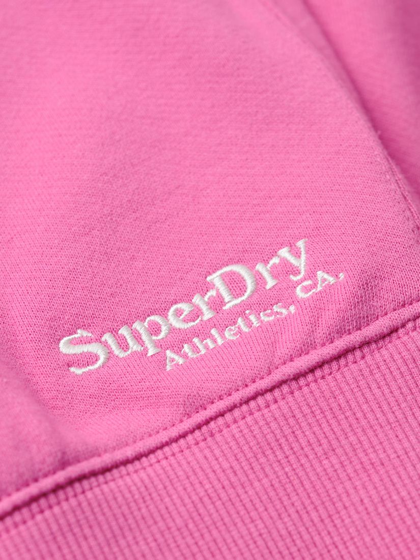 Superdry Essential Boxy Fit Logo Sweatshirt, Flash Pink, 6