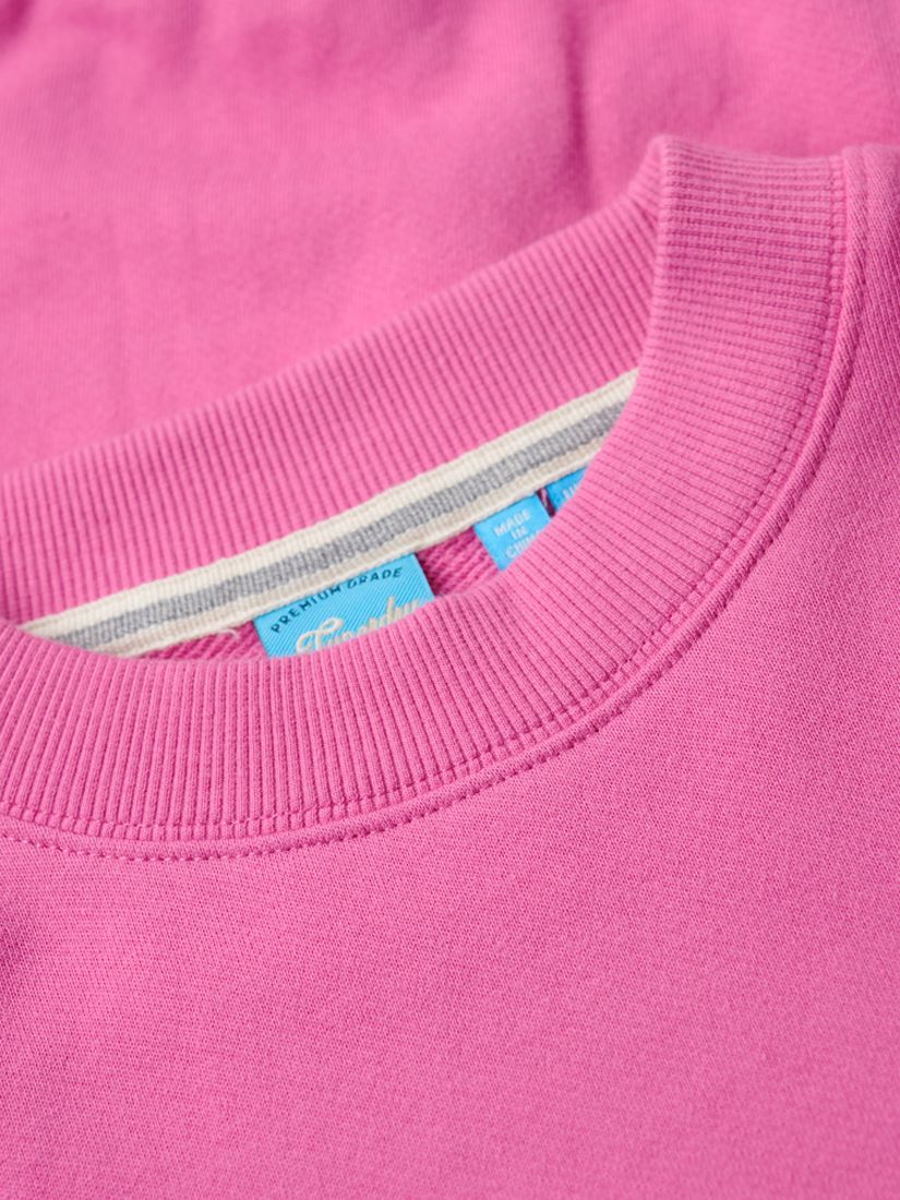 Superdry Essential Boxy Fit Logo Sweatshirt, Flash Pink, 6