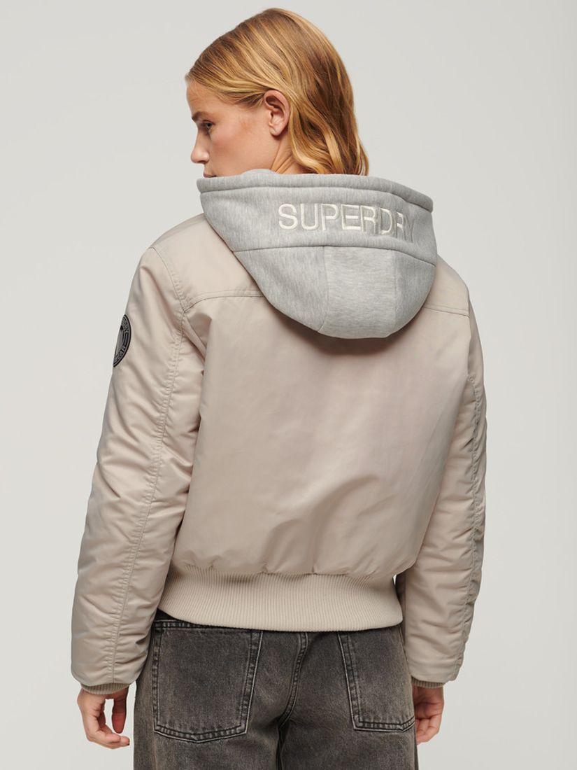 Buy Superdry Hooded Bomber Jacket Online at johnlewis.com