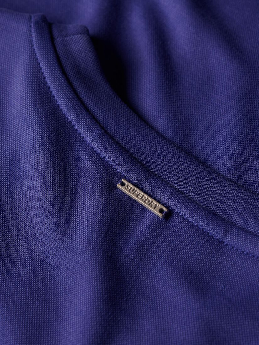 Superdry T-shirt Midi Dress, Navy Blue, 12