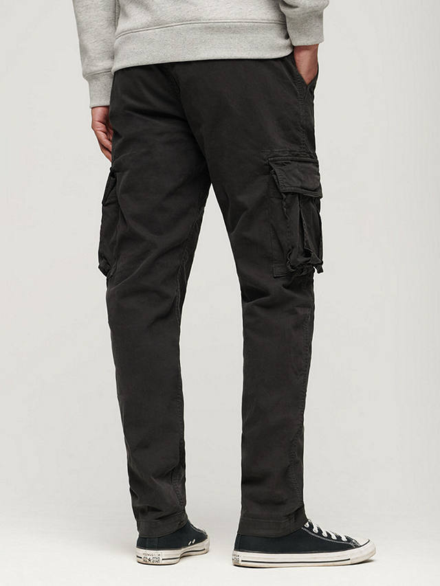 Superdry Core Cargo Pants, Black at John Lewis & Partners