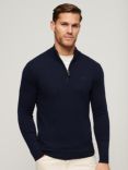 Superdry Henley Cotton Cashmere Knitted Jumper