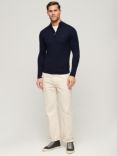 Superdry Henley Cotton Cashmere Knitted Jumper