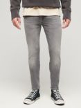 Superdry Cotton Blend Skinny Jeans, Mid Grey