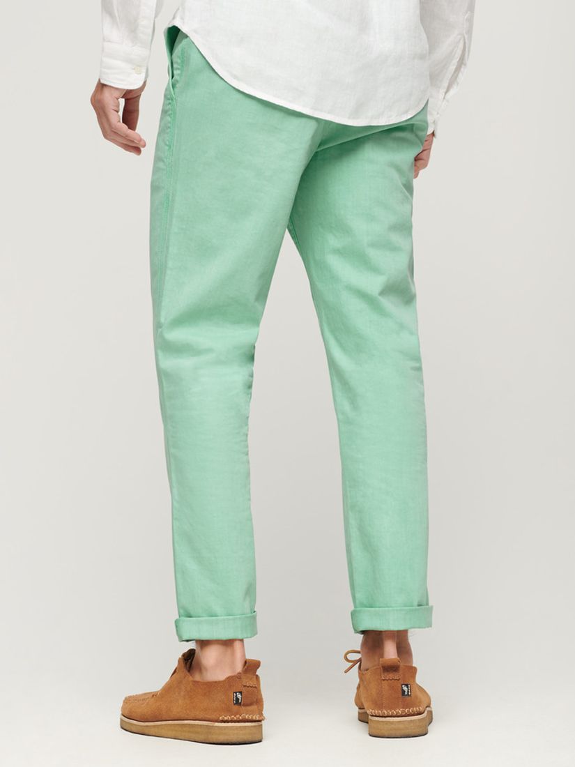 Superdry International Chino Trousers, Mint Turquoise, W34/L32