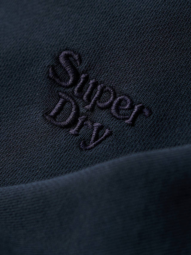Superdry Vintage Washed Cotton Sweatshirt, Eclipse Navy