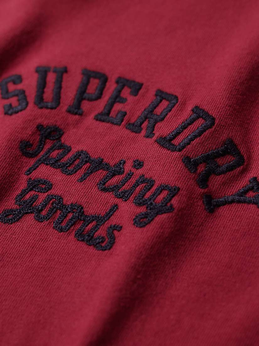 Buy Superdry Embroidered Superstate Athletic Logo T-Shirt Online at johnlewis.com