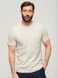 Superdry Embossed Archive Graphic T-Shirt, Oat Cream Marl