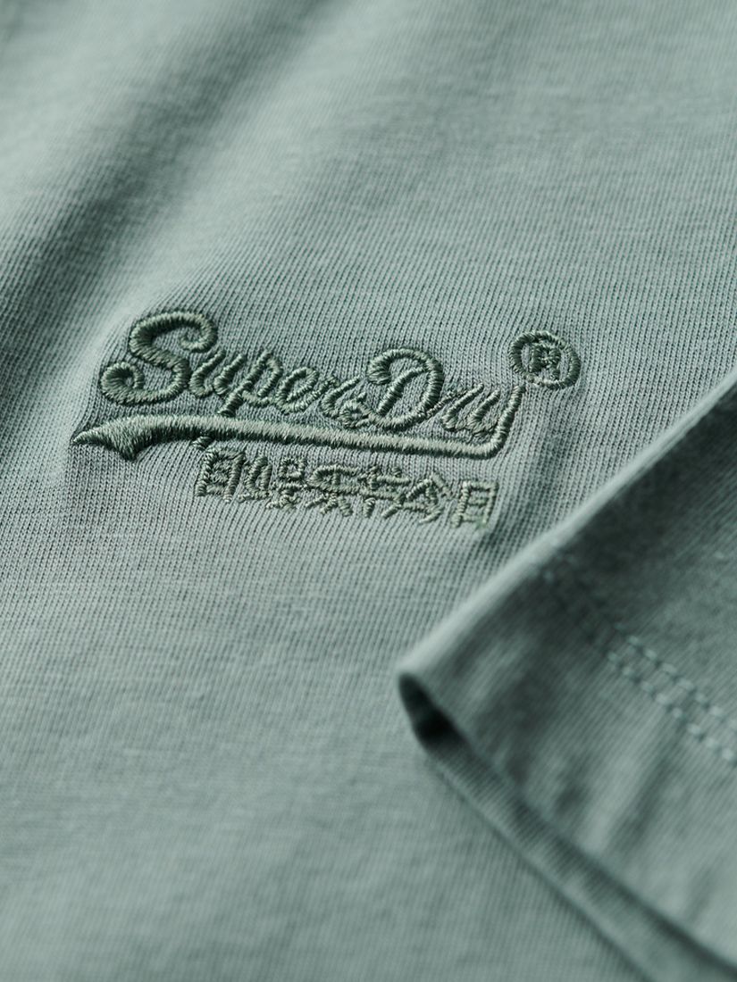 Buy Superdry Organic Cotton Essential Logo Embroidered T-Shirt Online at johnlewis.com