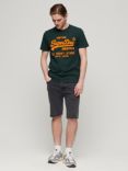 Superdry Neon Cotton T-Shirt, Enamel Green