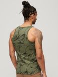 Superdry Vintage Overdyed Printed Vest, Green