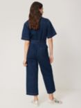 Jigsaw Denim Zip Jumpsuit, Indigo