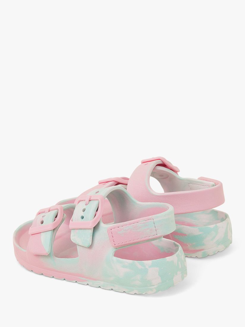 Buy Angels by Accessorize Kids' Swirl Print Buckle Sandals, Pink/Multi Online at johnlewis.com