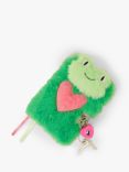 Angels by Accessorize Kids' Fluffy Frog Lockable Notebook, Green