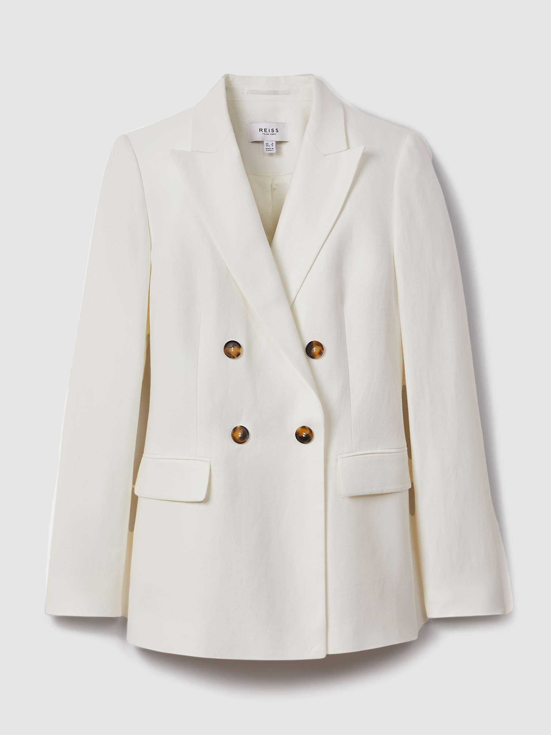 Buy Reiss Petite Lori Linen Blend Double Breasted Blazer Online at johnlewis.com