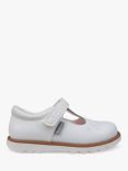 ToeZone Kids' Ivy Leather Summer Shoes, White