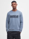 Barbour International Brockley Crew Jumper, Dusty Blue