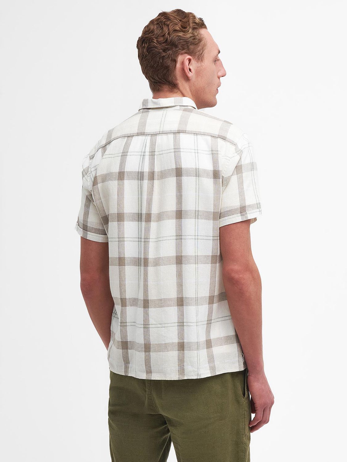 Barbour Croft Short Sleeve Summer Shirt, Saltmarsh Tartan