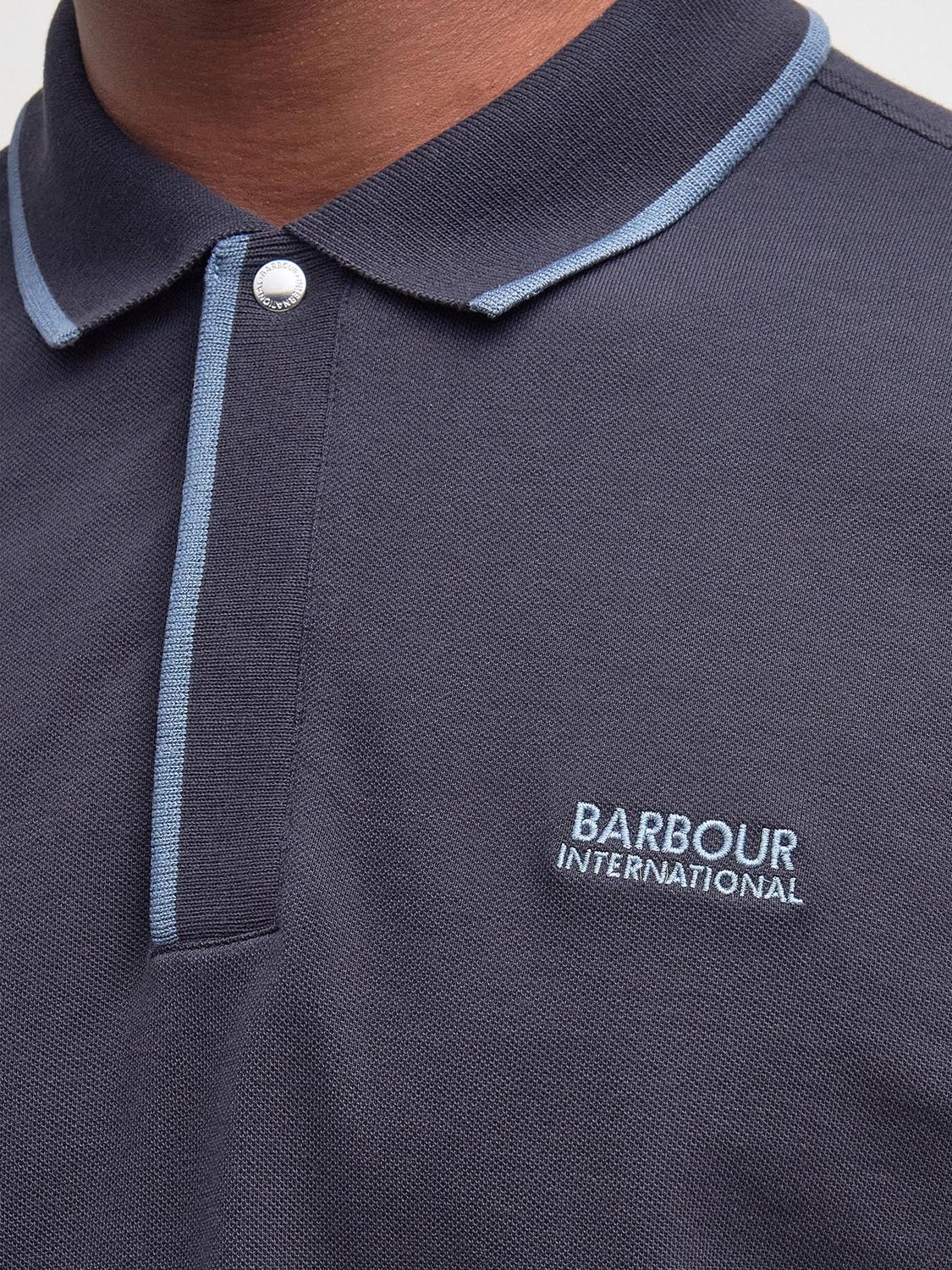 Barbour International Daytona Tipp Polo Shirt, Dark Navy, S