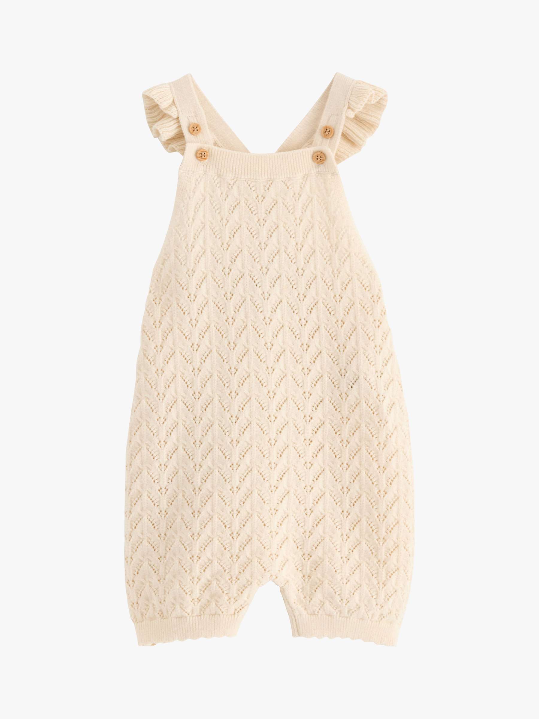Buy Lindex Baby Knitted Jumpsuit, Beige Online at johnlewis.com