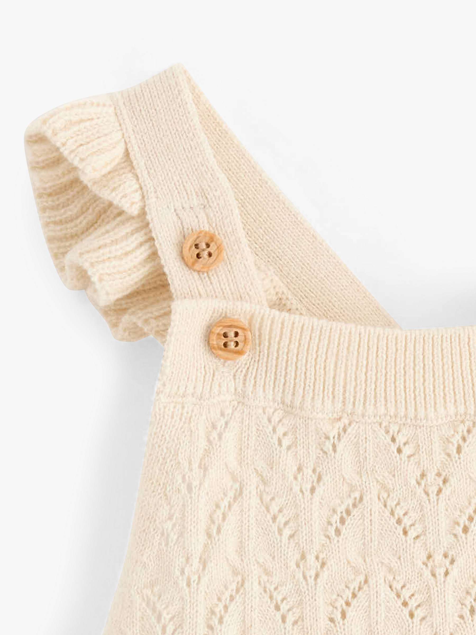 Buy Lindex Baby Knitted Jumpsuit, Beige Online at johnlewis.com