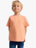 Lindex Kids' Short Sleeve Oversized T-Shirt, Light Orange