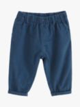 Lindex Baby Organic Cotton Chino Trousers, Dark Blue