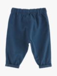 Lindex Baby Organic Cotton Chino Trousers, Dark Blue