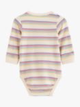 Lindex Baby Multistripe Bodysuit, Light Beige/Multi