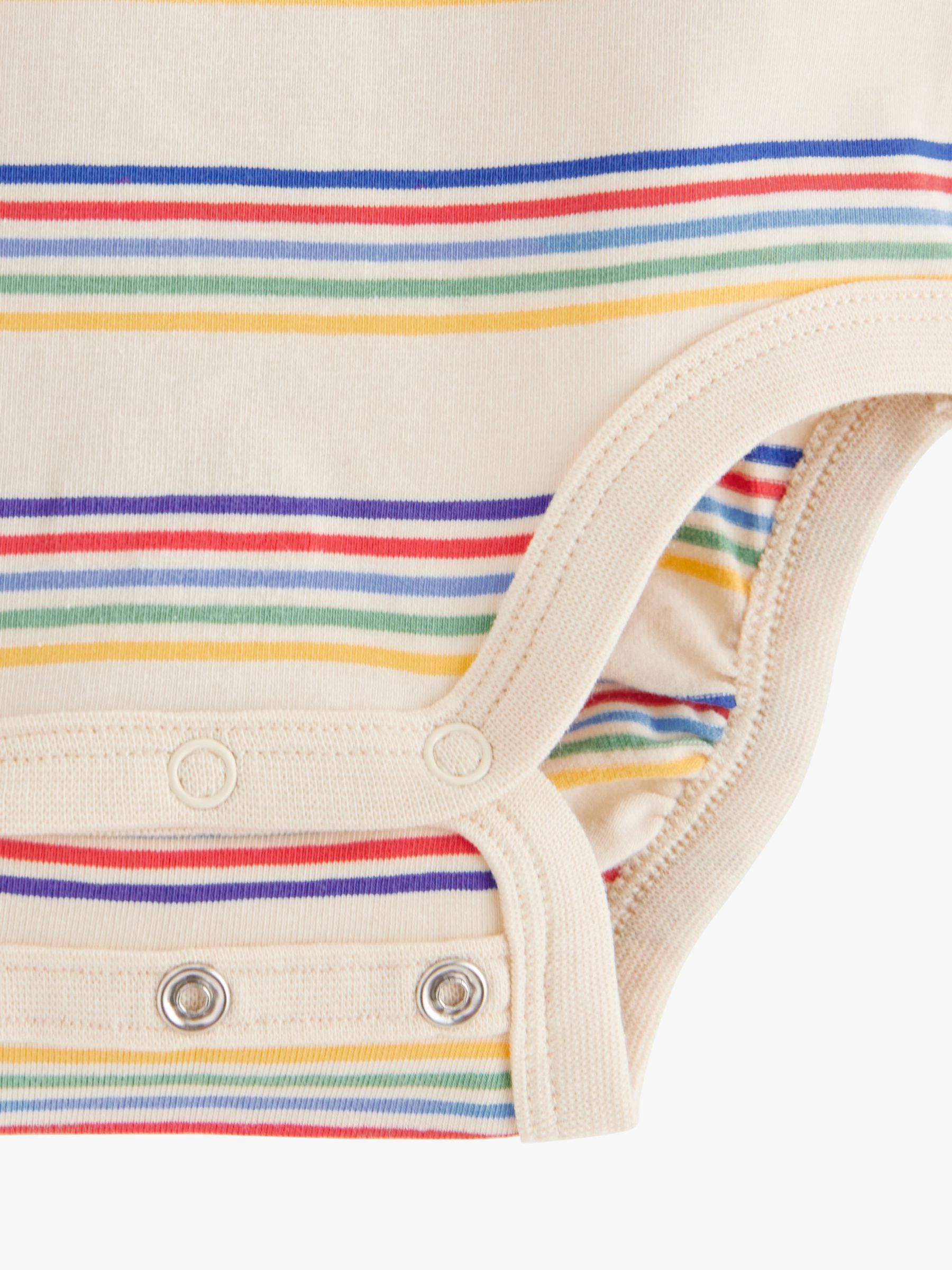 Buy Lindex Baby Multistripe Bodysuit, Light Beige/Multi Online at johnlewis.com