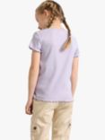 Lindex Kids' Organic Cotton Blend Short Sleeve T-Shirt, Light Dusty Lilac