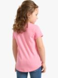 Lindex Kids' Unicorn Short Sleeve Top, Pink