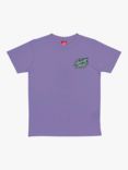 Santa Cruz Kids' Logo Cotton T-Shirt, Mauve Purple