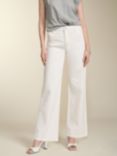 Baukjen Organic Cotton Blend Wide Leg Jeans, Soft White