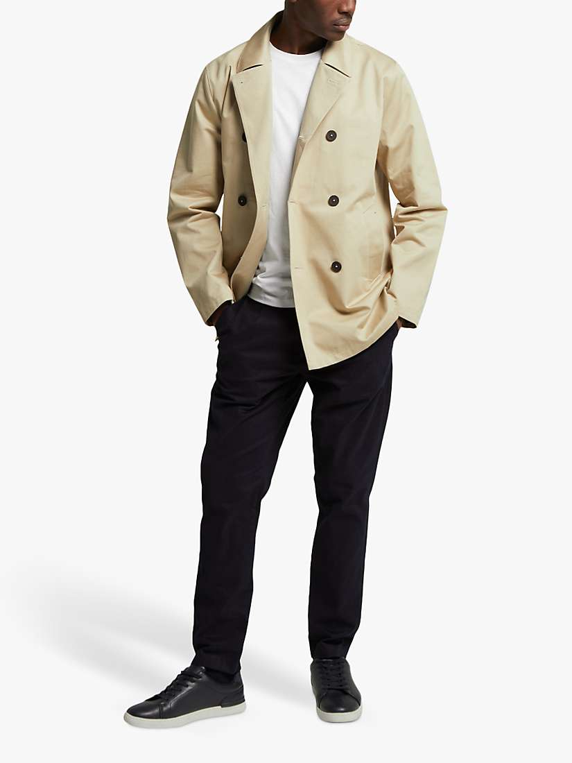 Buy Guards London Dartmouth Water Repellent Peacoat, Stone Online at johnlewis.com