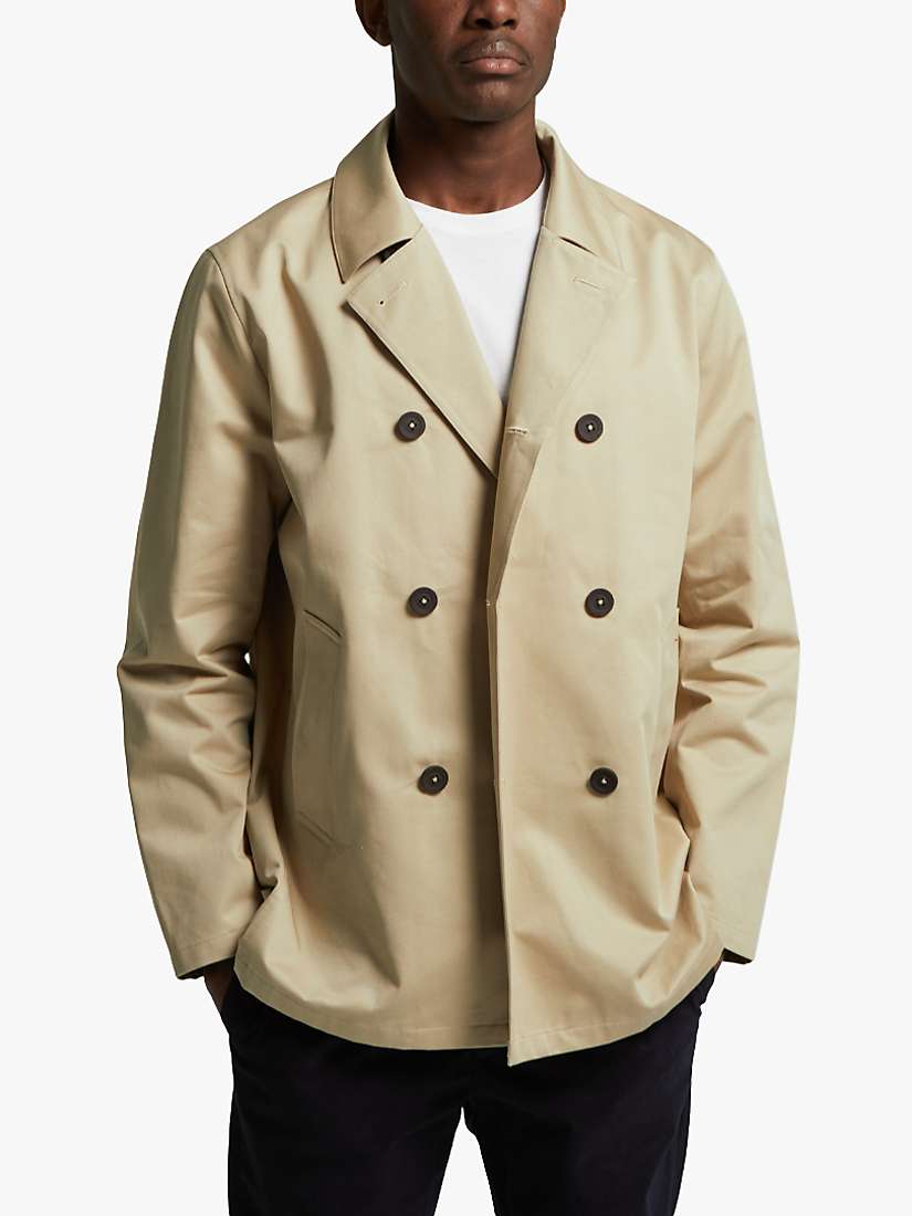 Buy Guards London Dartmouth Water Repellent Peacoat, Stone Online at johnlewis.com
